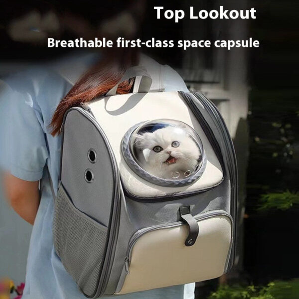 Cat Outing Breathable Backpack - Pet Carrier Bag - Image 4